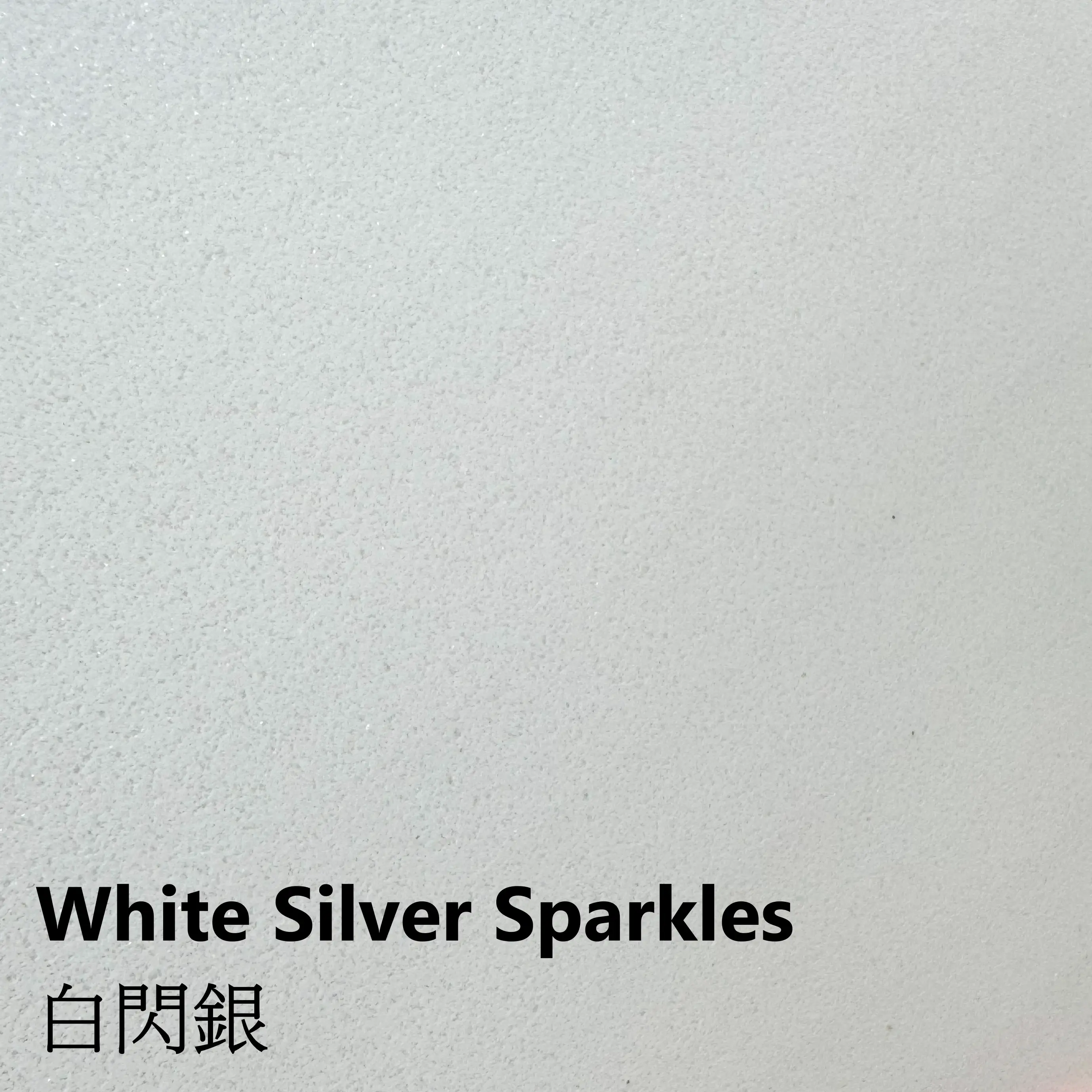 White silver sparkles spa base color